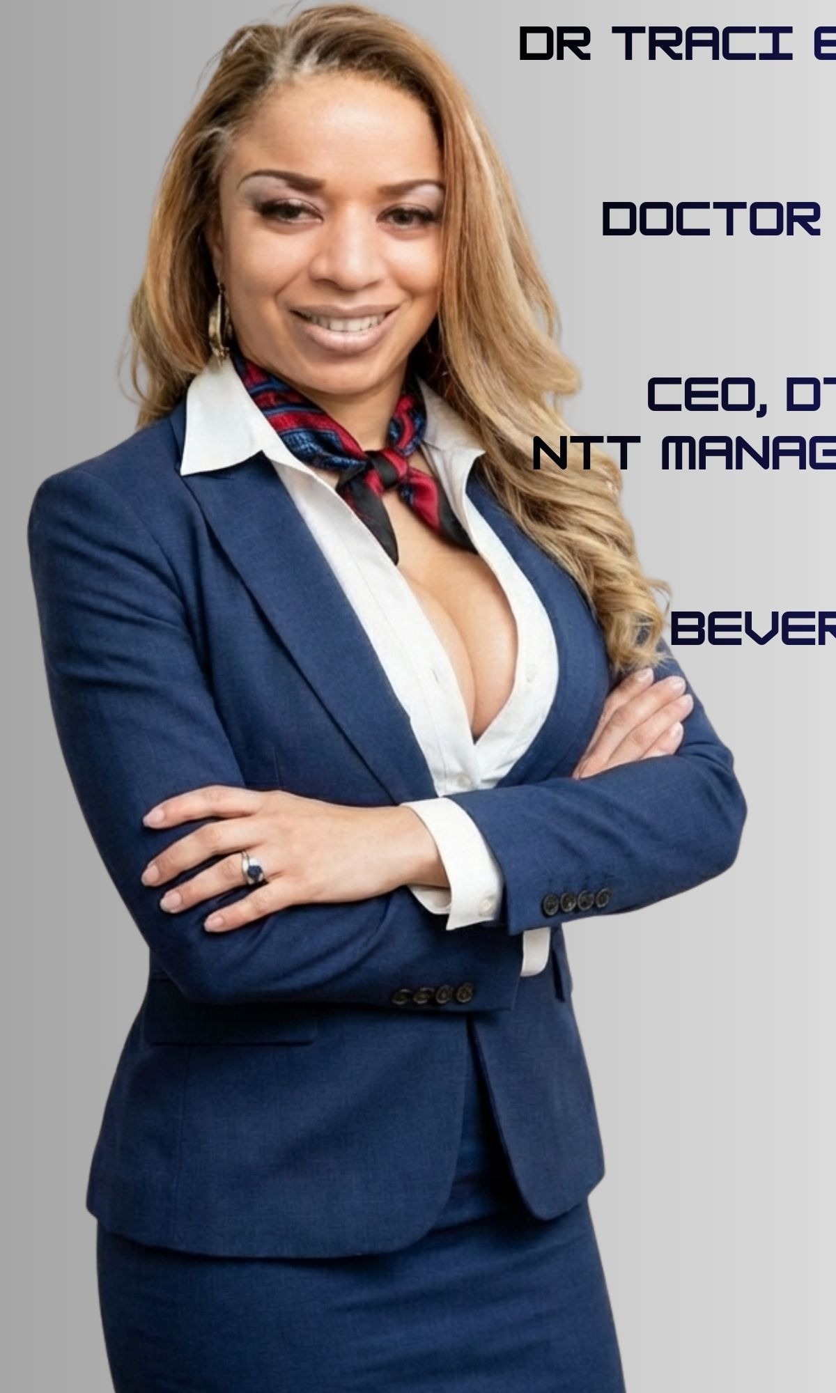 Portrait of Dr Traci Elizabeth Thomas, DTECH, CEO of NTT Management Group, Inc.